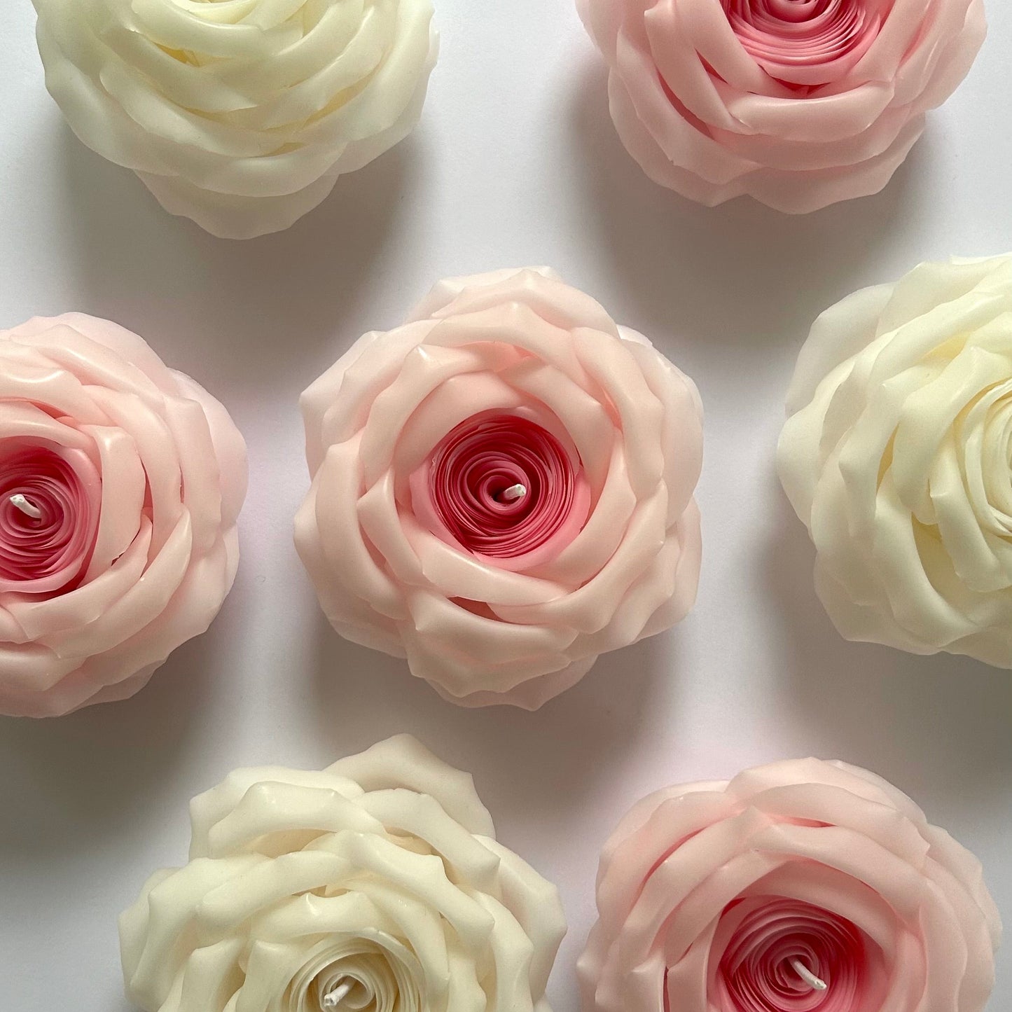 Rose Amelie - Klassische Rosenkerze